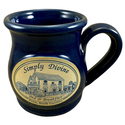 Simply Divine Bed & Breakfast Dunn North Carolina Pottery Mug Deneen Pottery