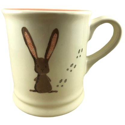 Bunny And Its Tracks Mug Magenta