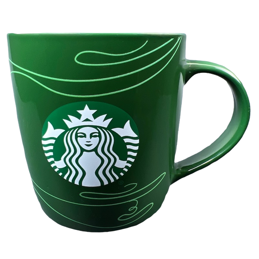 Siren Logo Swirl Design Dark Green 12oz Mug 2020 Starbucks