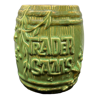 Trader Sam's Enchanted Tiki Bar 1st Edition Shipwreck Rum Barrel Tiki Mug Disney