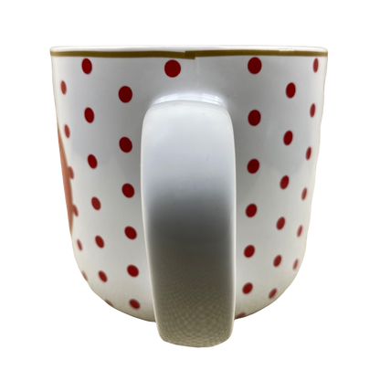 Red Polka Dots Pattern Letter "W" Monogram Initial Mug Target