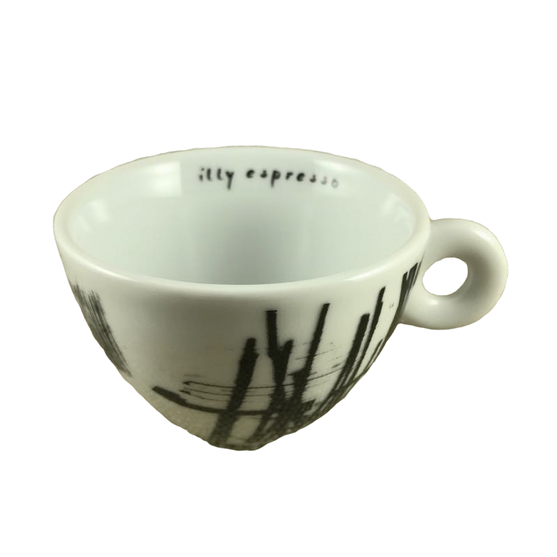 Illy Espresso Abstract Black And White Pattern Mug IPA Italy
