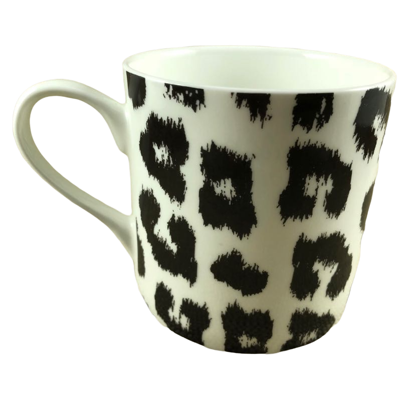 Leopard Skin Black Spots Abstract Mug Portobello By Inspire