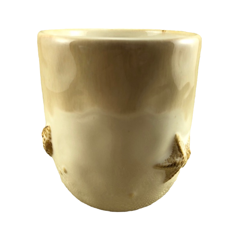 Seaside Brown Beige Embossed 3D Mug Sonoma