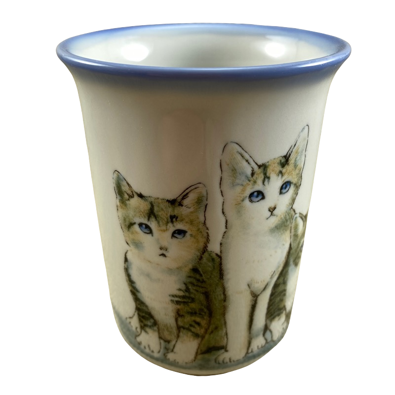 Kittens Lightly Embossed Mug Otagiri