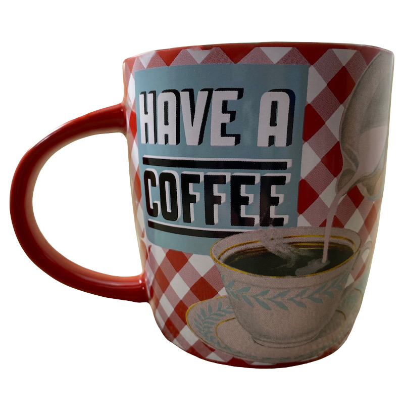 Have A Coffee Do Stupid Things Faster With More Energy! Mug Nostalgic Art Merchandising