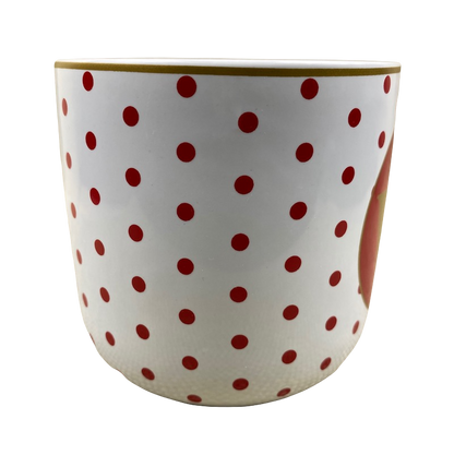 Red Polka Dots Pattern Letter "W" Monogram Initial Mug Target
