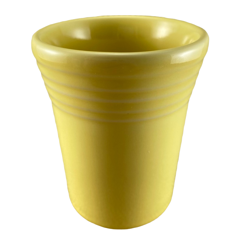 Fiesta Number 1 Juice Tumbler Handleless Yellow Mug Homer Laughlin China