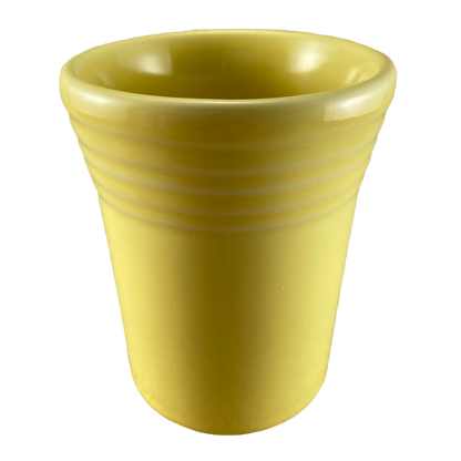 Fiesta Number 1 Juice Tumbler Handleless Yellow Mug Homer Laughlin China
