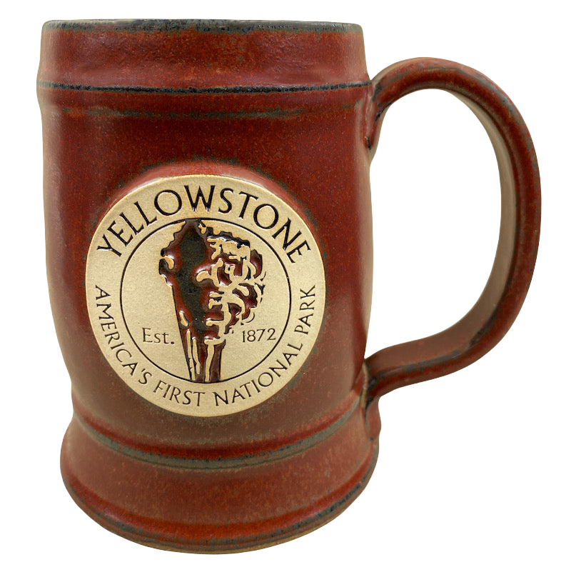 Yellowstone America's First National Park Etched Mug Sunset Hill Stoneware