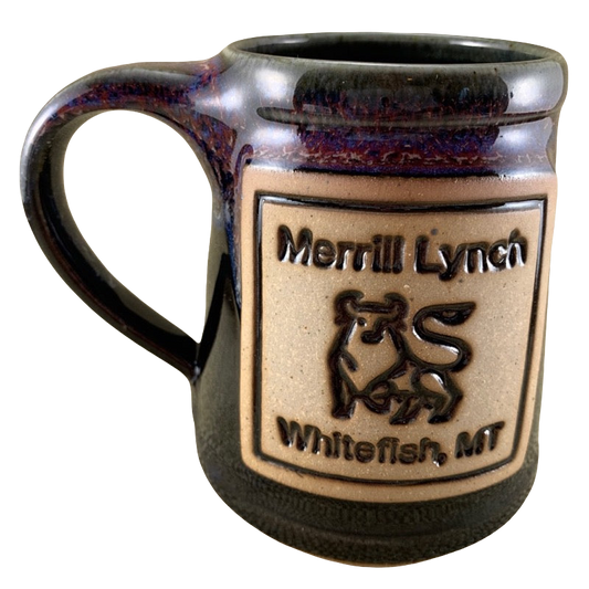 Merrill Lynch Whitefish MT Mug Whitefish Pottery