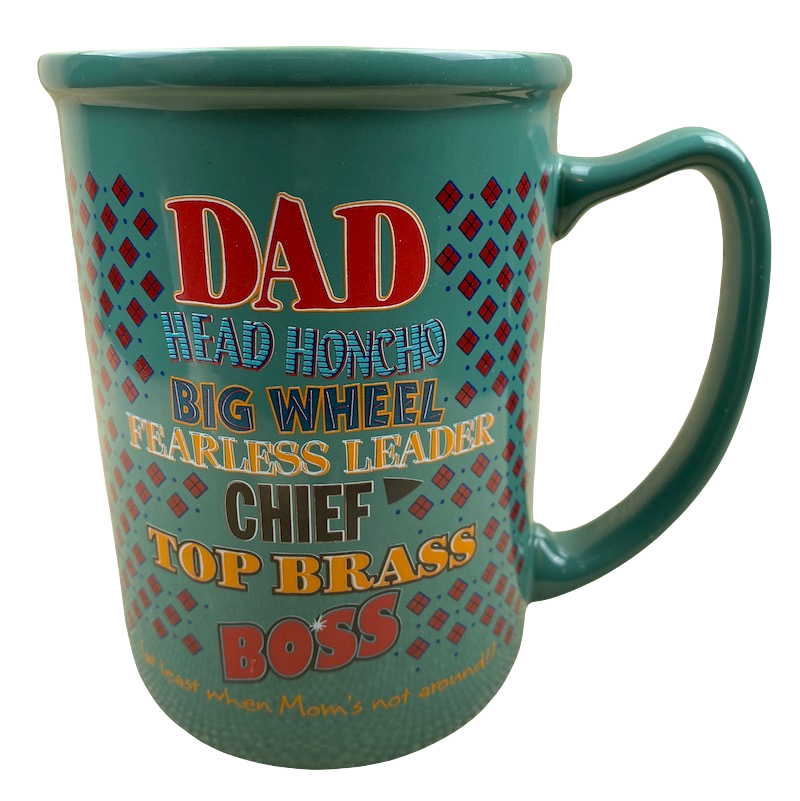 DAD Head Honcho Big Wheel Fearless Leader Chief Top Brass Boss Mug American Greetings