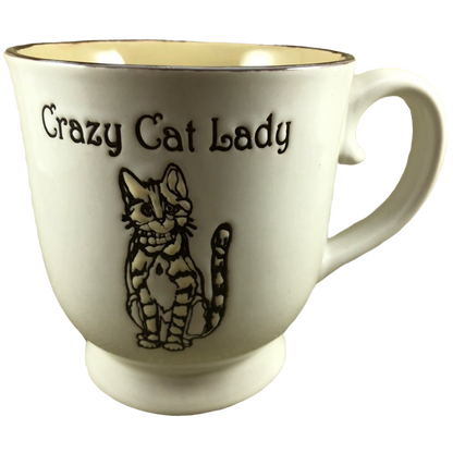 Crazy Cat Lady Embossed Pedestal Mug Spectrum Designz