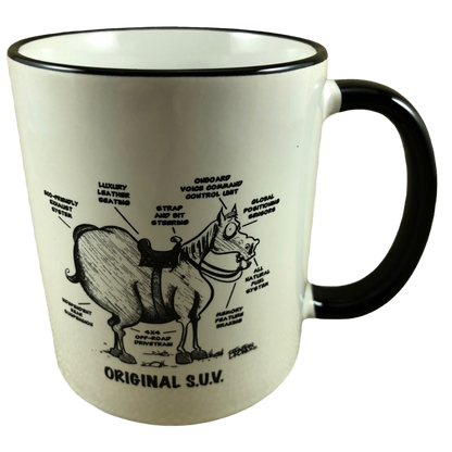 Original S.U.V. Mule Labels Mug