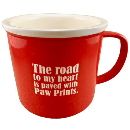 The Road To My Heart Is Paved With Paw Prints Mug
