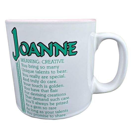 JOANNE Poetry Name Pink Interior Mug Papel