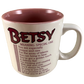 BETSY Poetry Name Pink Interior Mug Papel