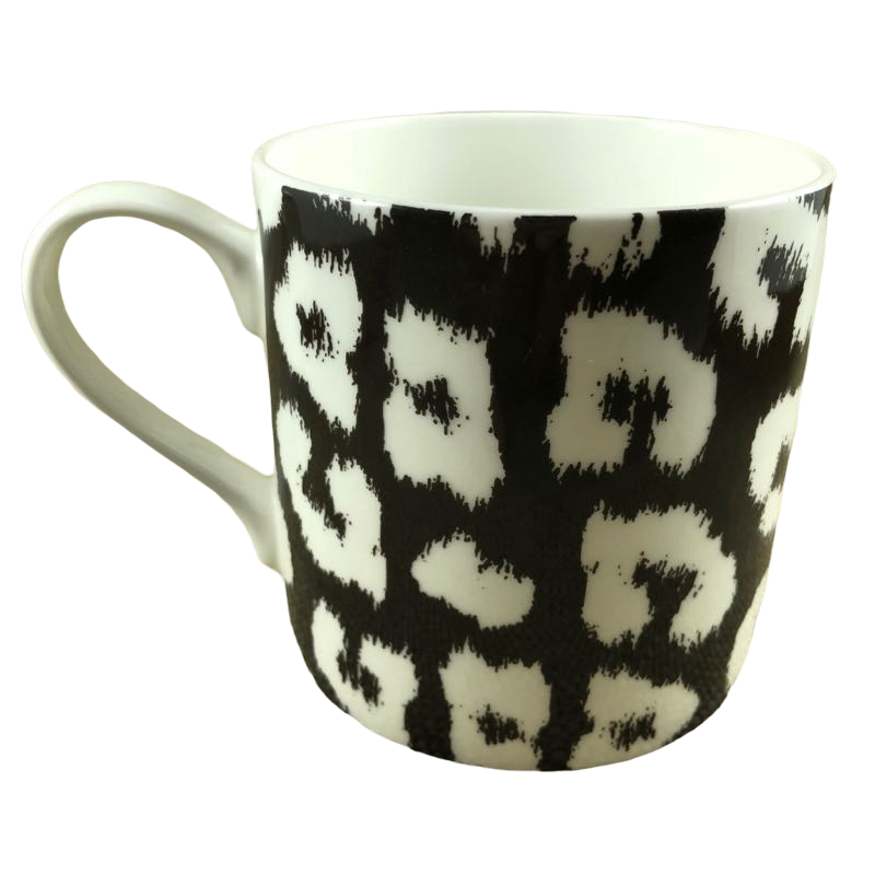 Leopard Skin White Spots Abstract Mug Portobello By Inspire