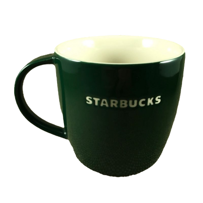 Etched White Christmas Holly And Logo Mug Starbucks