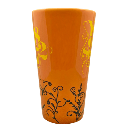 Yellowstone Park Floral Tall Orange Mug