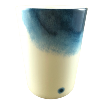 Abstract Blue Circles With Circular Handle Mug Haengnam