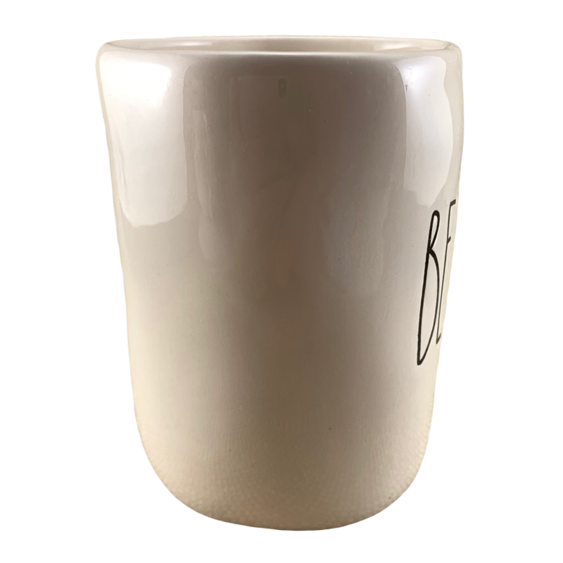Rae Dunn Artisan Collection BELIEVE Mug Cream Inside Magenta – Mug Barista