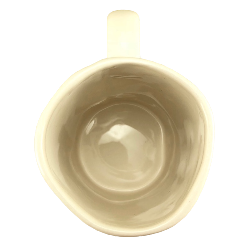Rae Dunn Artisan Collection COFFEE Mug White Inside Magenta