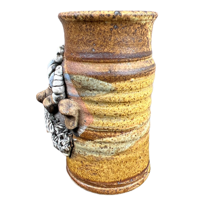 Ugly Face Pottery Detailed 3D Face Braided Viking Mug