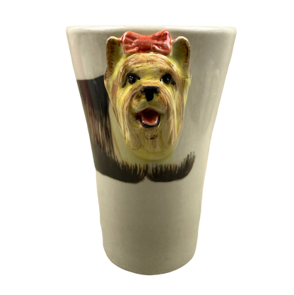 Yorskshire Terrier 3D Figural Head 16oz Tall Mug Ermo Zoo NEW