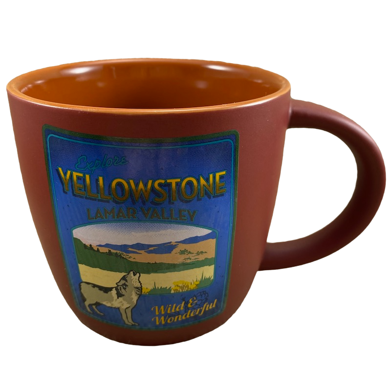 Yellowstone National Park Explore Lamar Valley Wild & Wonderful Oversized Mug Yellowstone General Stores