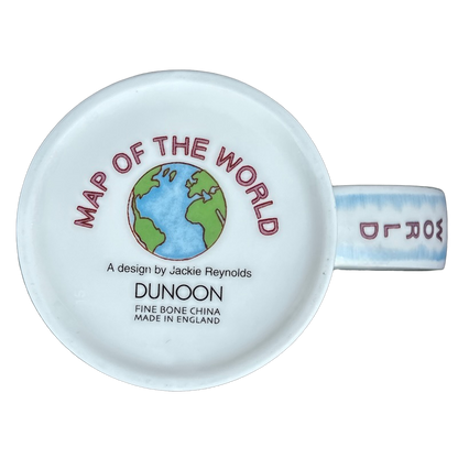 Map Of The World Jackie Reynolds Mug Dunoon