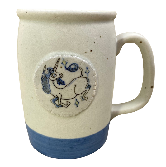 Unicorn On An Embossed Surface Speckled Large Tankard Mug Otagiri