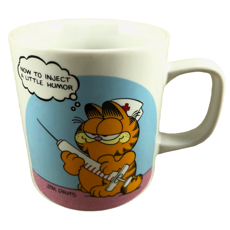 Garfield Now To Inject A Little Humor Mug Enesco