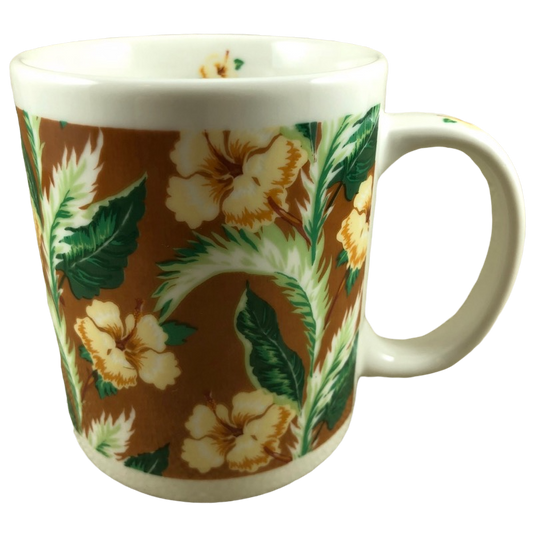 Retro Hibiscus Floral Mug The Islander Group