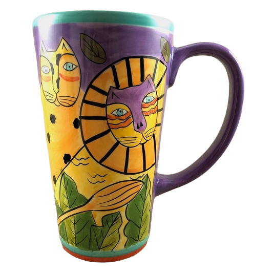 Tall Cats Mug Laurel Burch
