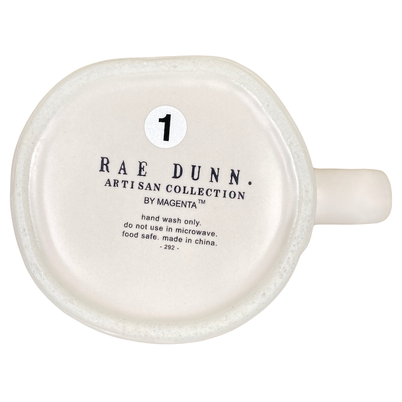 Rae Dunn Artisan Collection LEO Astrology Zodiac Mug Cream Inside Magenta NEW