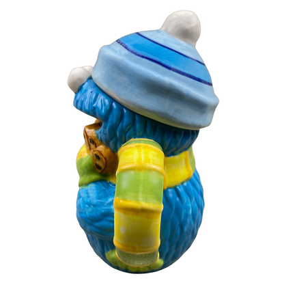 Cookie Monster Figural Hat Lid And Mug Sesame Workshop