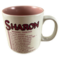 SHARON Poetry Name Pink Interior Mug Papel