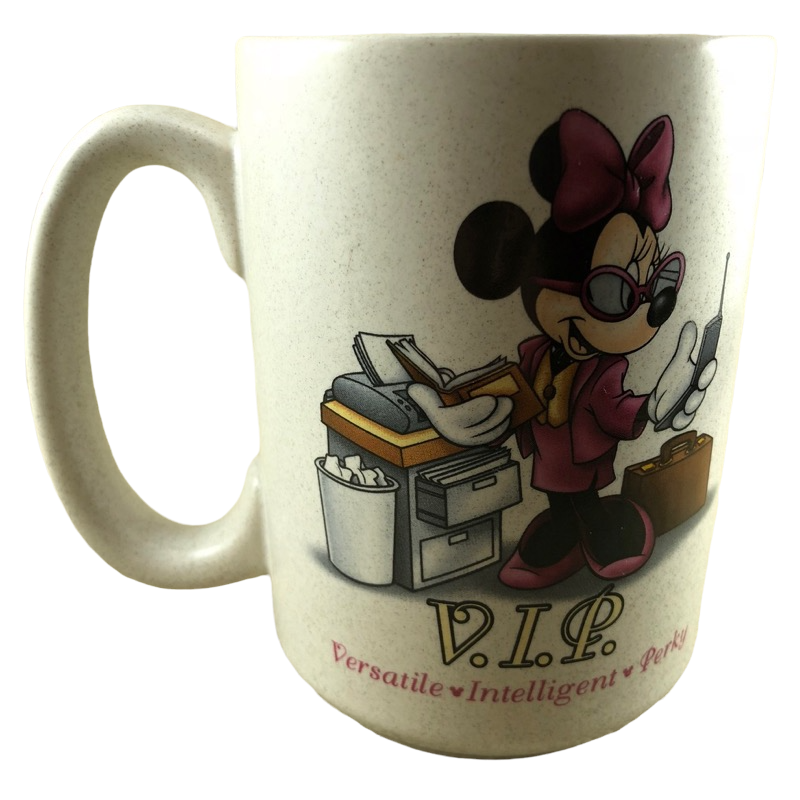 Disneyland Minnie Mouse VIP Versatile Intelligent Perky Mug Disney