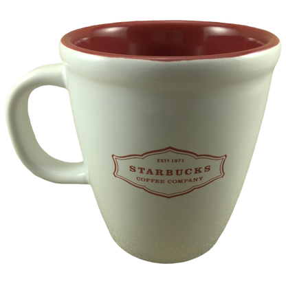 ESTD 1971 Starbucks Coffee Company White With Red Lettering 13oz Mug Starbucks