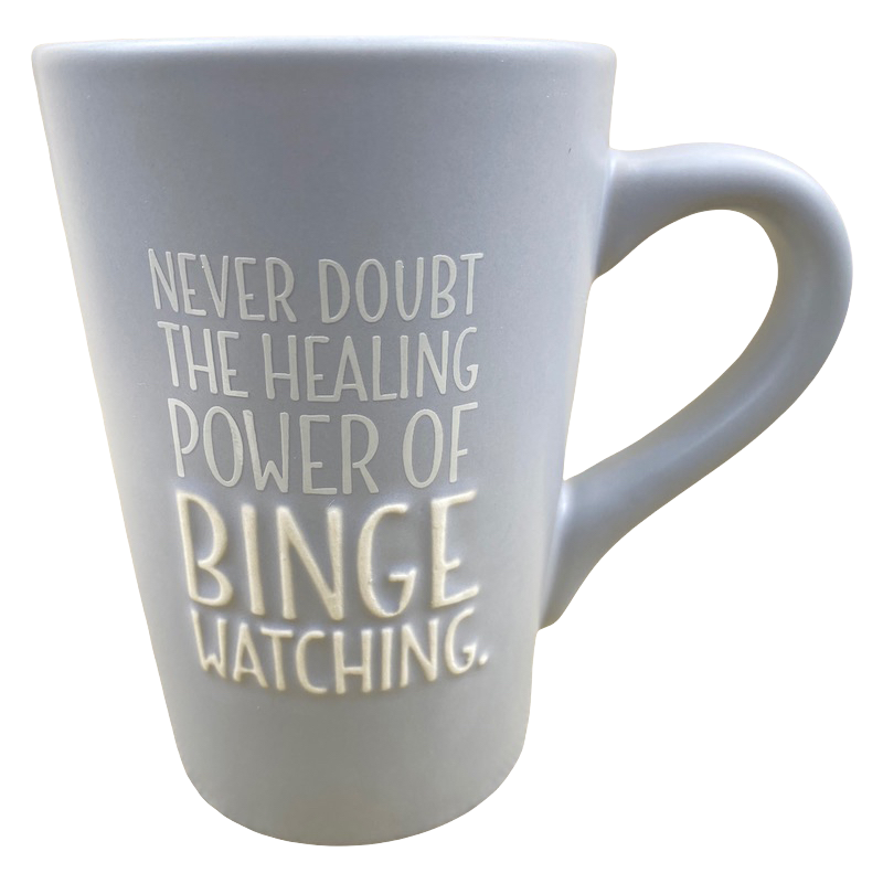 Never Doubt The Healing Power Of Binge Watching Embossed Mug Hallmark