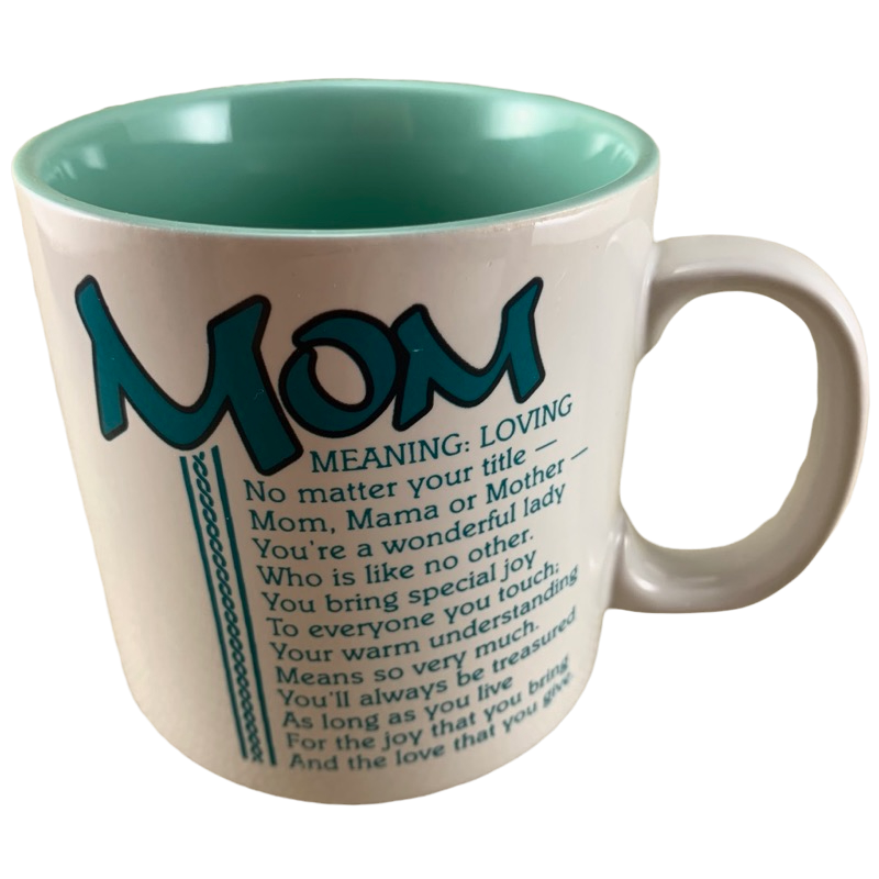 Poetry Mom Green Interior Mug Papel