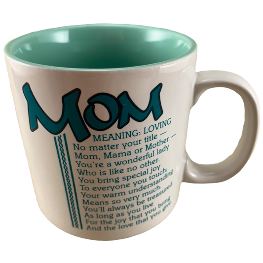 Poetry Mom Green Interior Mug Papel
