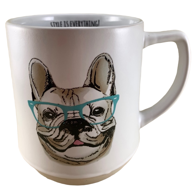 Style Is Everything French Bulldog Wearing Green Glasses Mug Spectrum Designz