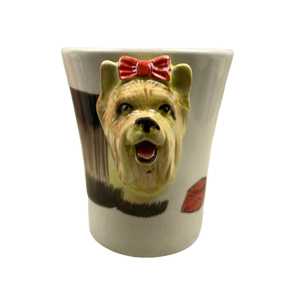 Yorskshire Terrier 3D Figural Head 10oz Mug Ermo Zoo NEW