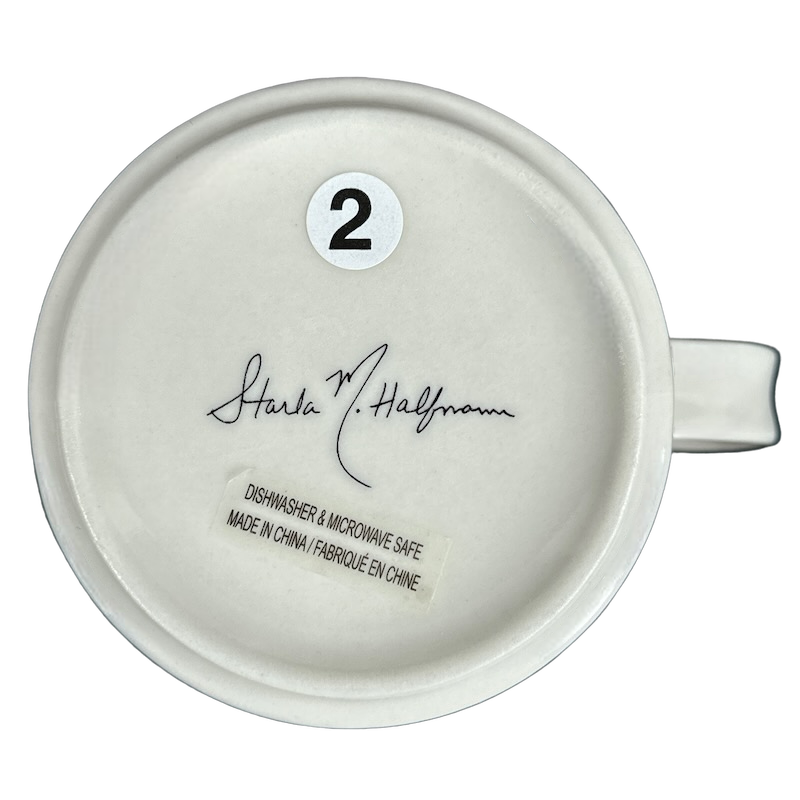 Petal Palette Starla M Halfmann Letter "E" Monogram Initial Mug Anthropologie
