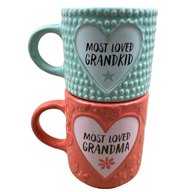 Most Loved Grandma And Most Loved Grandkid Mug Set Hallmark