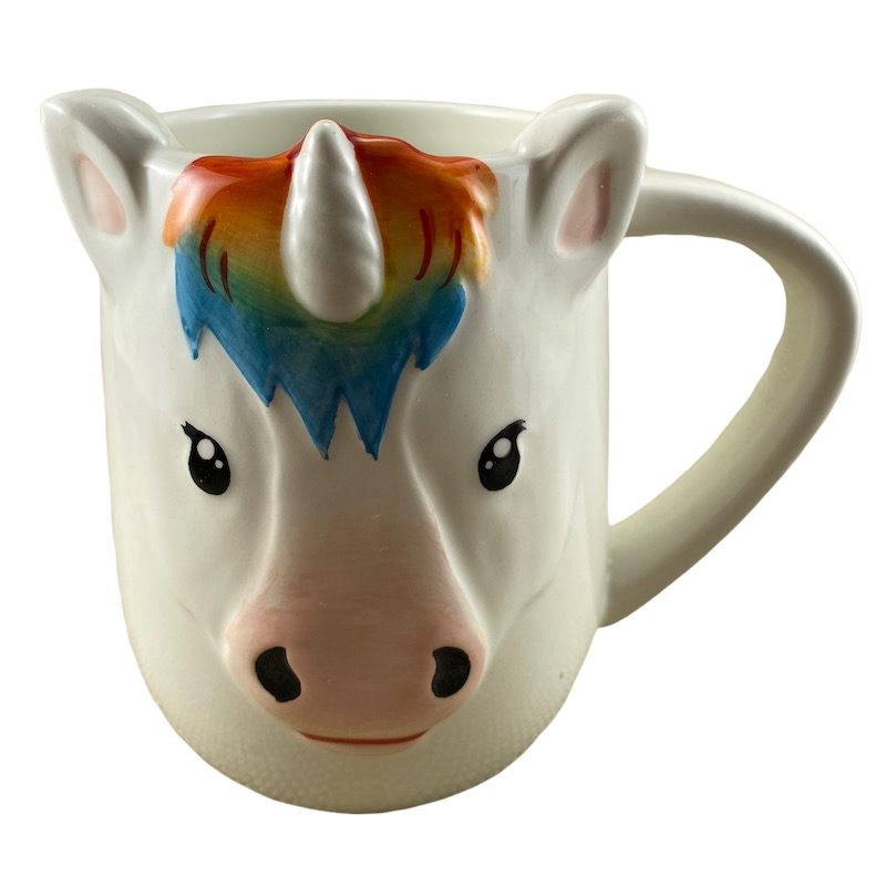 3D Figural Unicorn Mug Tag