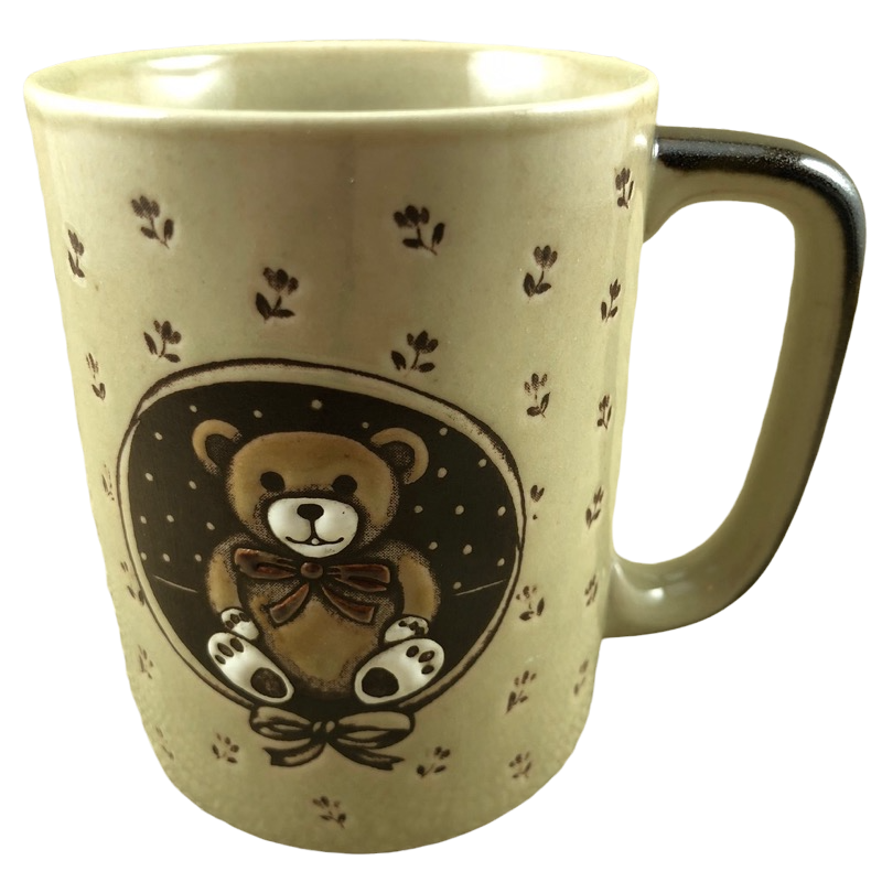 Teddy Bear Embossed Mug Otagiri