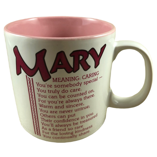 MARY Poetry Name Pink Interior Mug Papel